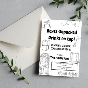 Convite para uso doméstico, bonito e engraçado