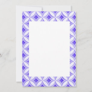 Convite para vazio de borda de azulejo azul e bran