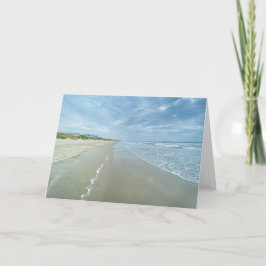 Convite para Vazio de Cena de Praia do Oceano Atlâ