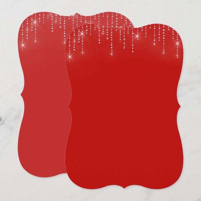 Convite para vazio de padrão de brilho (Frente/Verso)