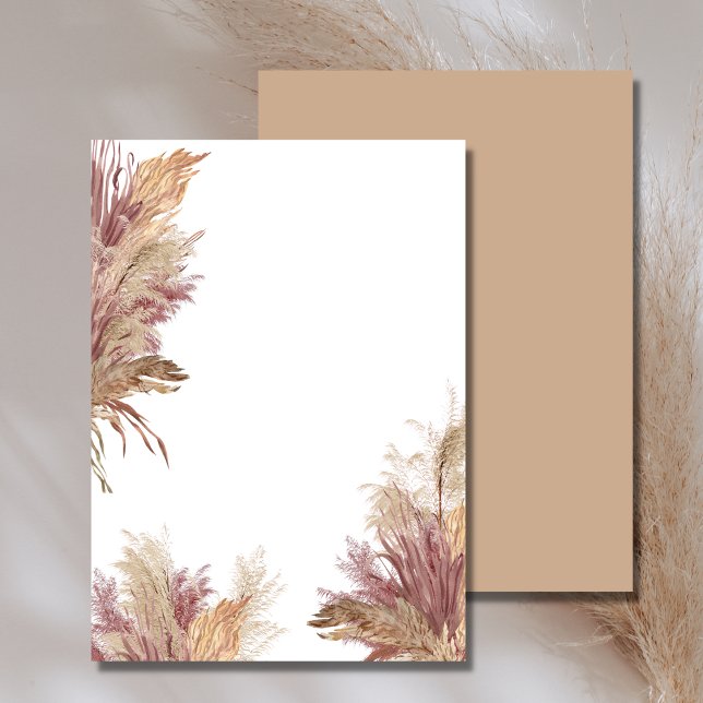 Convite para vazios DY Pampas Grass Dark Mauve Pin (Criador carregado)