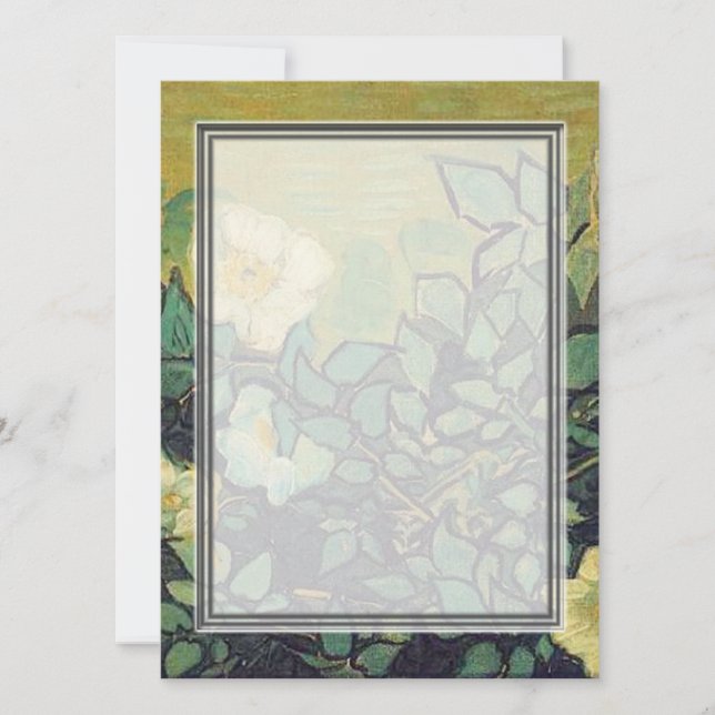 Convite para vazios, Rosas selvagens Van Gogh (Frente)