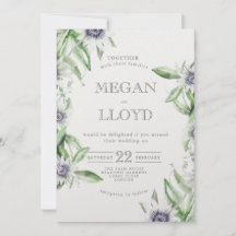 Convite para verão delicado à flor da paixão,