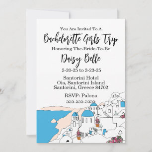 Convite para Viagem de Despedida de Solteira em Sa