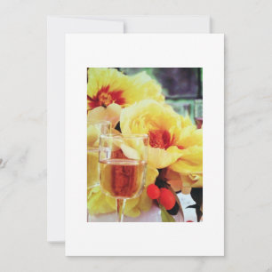 CONVITE PARA VINHOS E FLORES