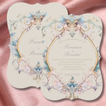 Convite para Vintage da Regência de Casamento