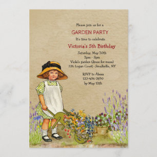 Convite para Vintage Gardener