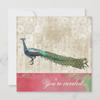 Convite para Vintagem Pintock Pink & White