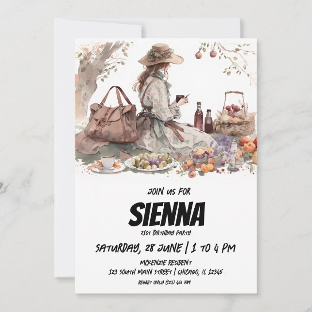 Convite para vitorianos do Picnic de Verão (Frente)