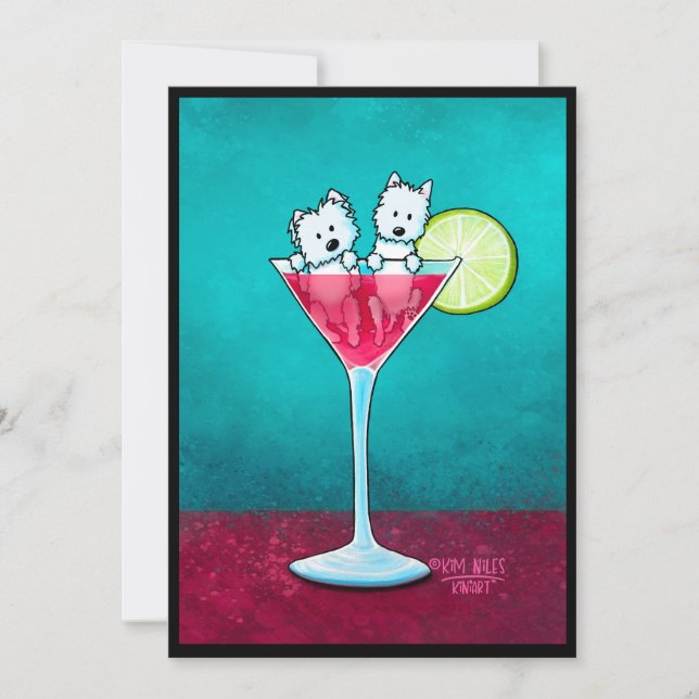 Convite para Westies KiniArt Cosmopawlitan (Frente)