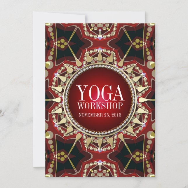 Convite para Workshop Earth Sun Shine Yoga (Frente)