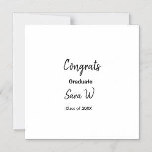 Convite Parabéns turma de nome da escola do ano adicionado