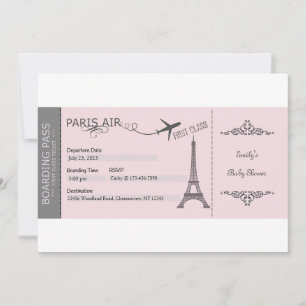 Convite Paris, Convite Tema Paris, Francês