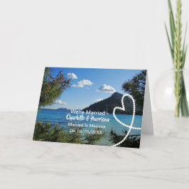 Convite Partido Da Recepção de casamento postada Casado Em