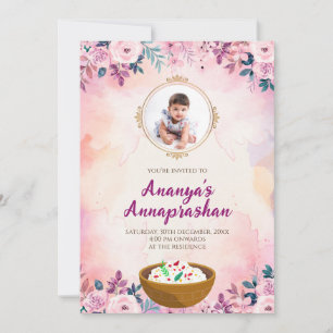 Convite Pasni Cerimônia de Primeira Alimentação co