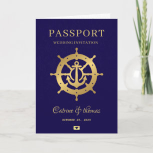 Convite Passaporte de Casamento de Cruzeiro