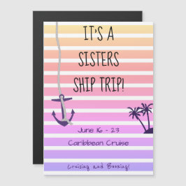 Convite Pastéis de Magnetos de Cruise Personalizados