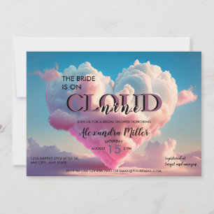 Convite Pastel Bridal On Cloud Nine   
