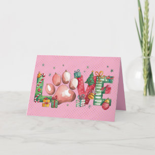 Convite Pata de Natal Feliz de Férias com Amor