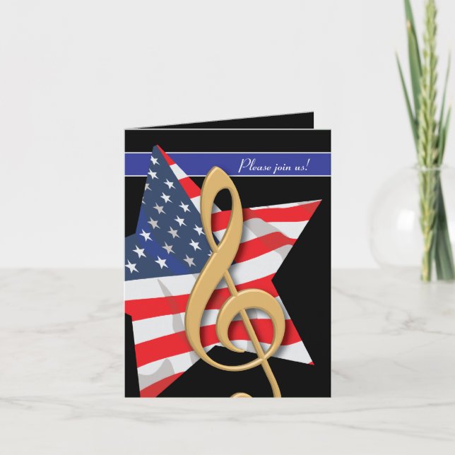 Convite patriótico da música (Frente)