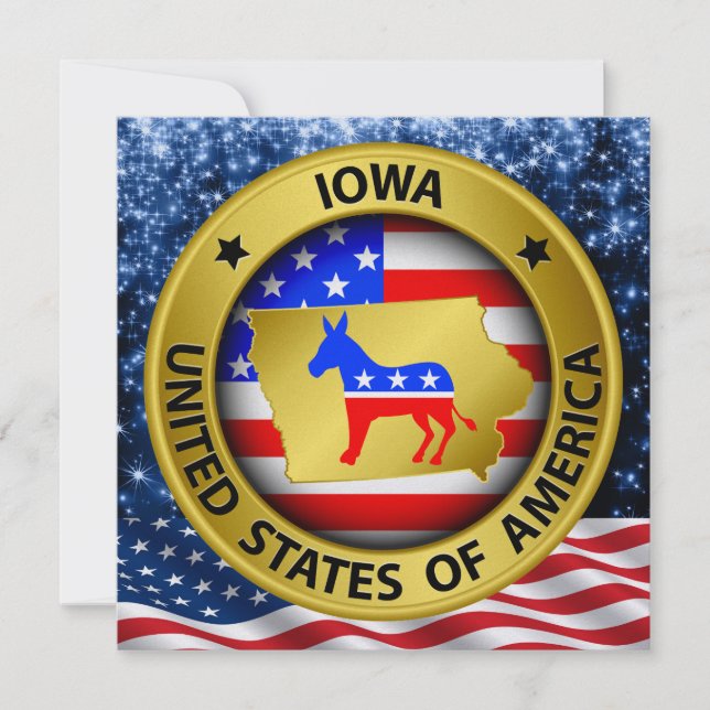 Convite Patriótico do Iowa - srf (Frente)