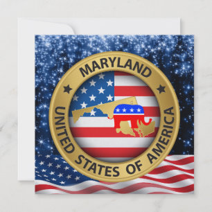Convite Patriótico Republicano de Maryland - srf