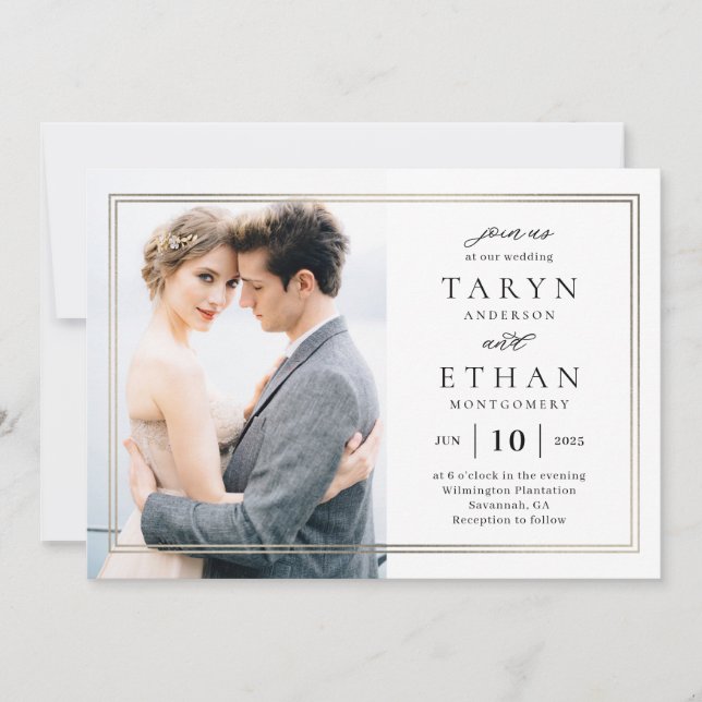 Convite PBD para Casamento de Fotos na Fronteira (Frente)