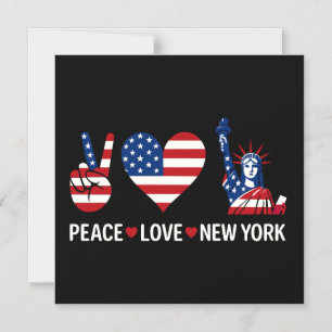 Convite Peace Love New York