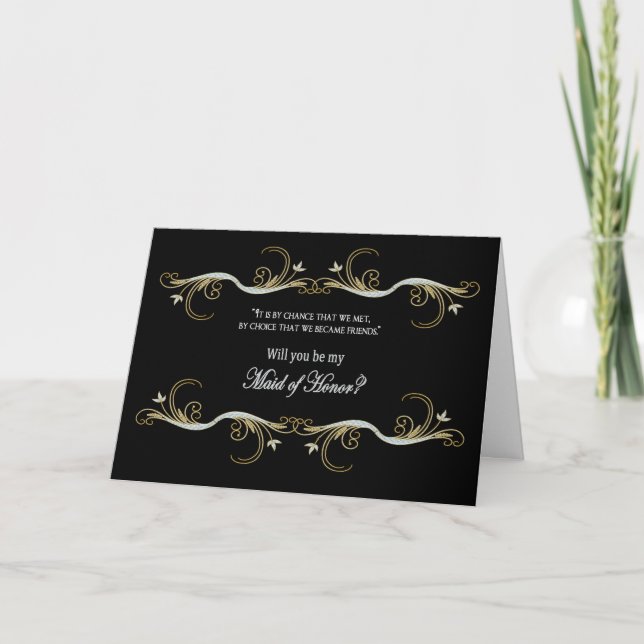 Convite Pedido da madrinha de casamento - melhor amigo (Frente)