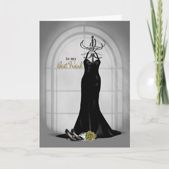 Convite Pedido de Bridesmaid para Melhor Amigo (Frente)