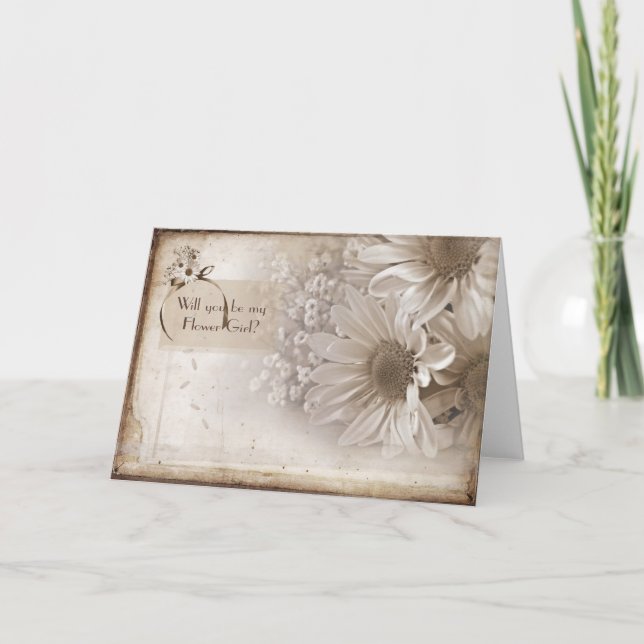 Convite Pedido de Menina de Flores (Frente)