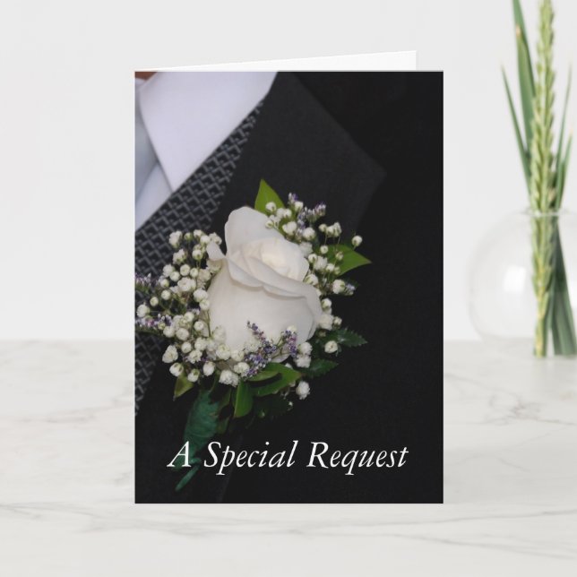 Convite Pedido do padrinho de casamento (Frente)