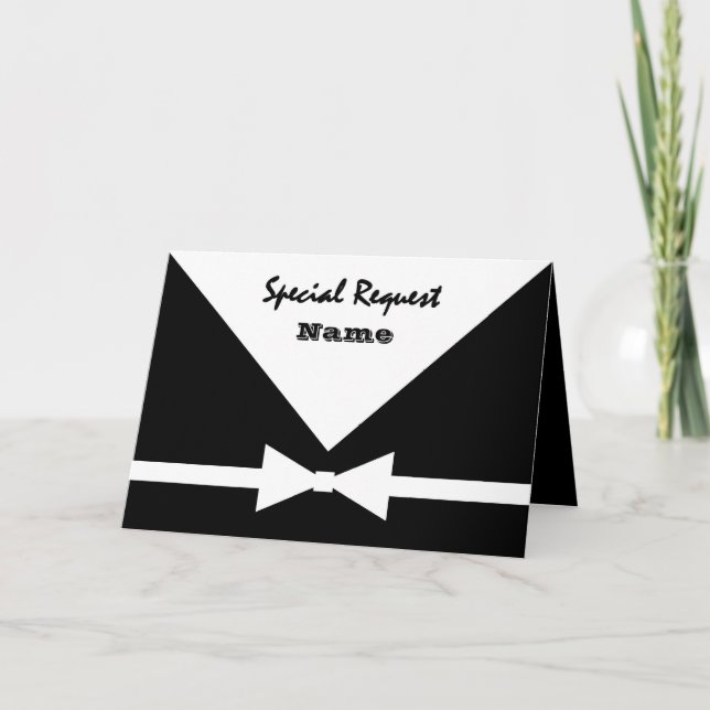 Convite Pedido Especial Cortejo de Casamento QUALQUER PAPE (Frente)