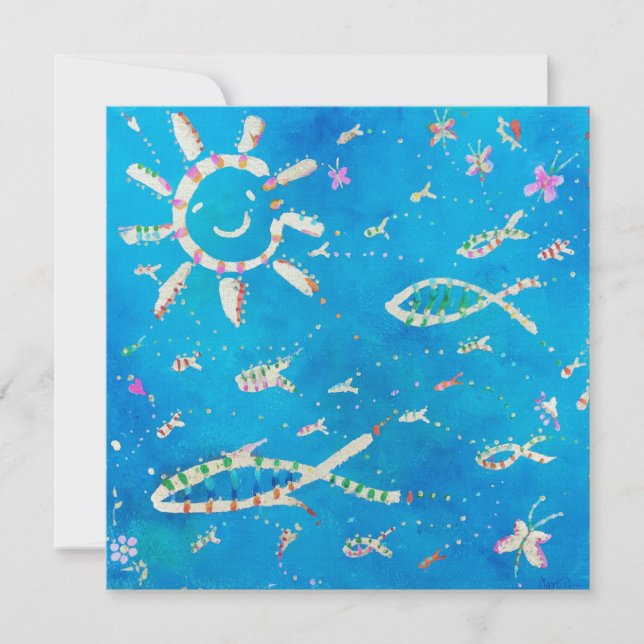 Convite "Peixe Azul" (Frente)