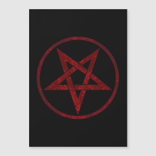 Convite Pentagrama do diabo vermelho