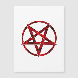 Convite Pentagrama do diabo vermelho
