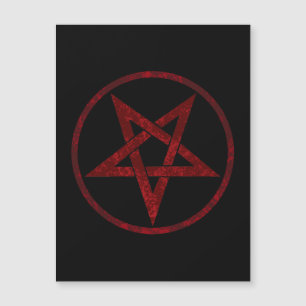 Convite Pentagrama do diabo vermelho