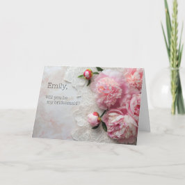 Convite Pêonias cor-de-rosa no chão