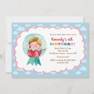 Convite pequeno do artista