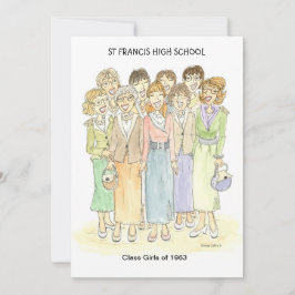 Convite personalizado 1963 Gals Convite