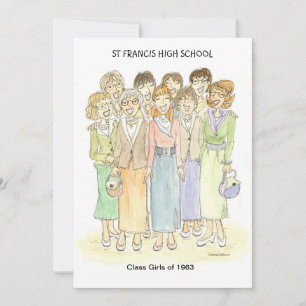 Convite personalizado 1963 Gals Convite