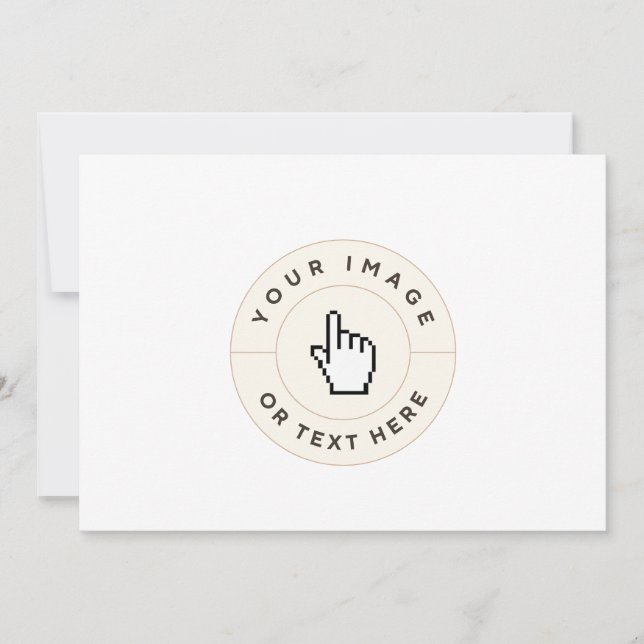 Convite - Personalizado (adicionar imagem/texto) (Frente)