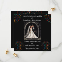 Convite Personalizado Cartoon Imagem de Casamento 