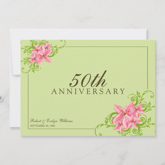Convite Personalizado da Festa de Aniversário Flor (Frente)