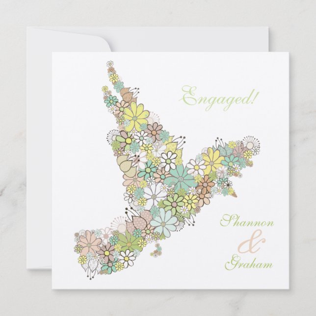 Convite Personalizado Da Pássaro De Amor Da festa  (Frente)