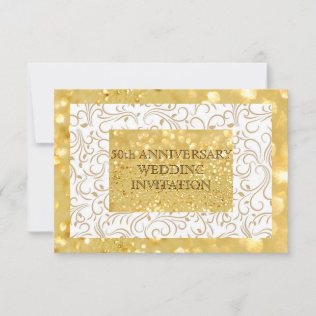 Convite Personalizado de 50º Aniversário de Casame (Frente)