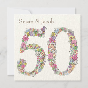 Convite Personalizado de 50 Anos de Casamento