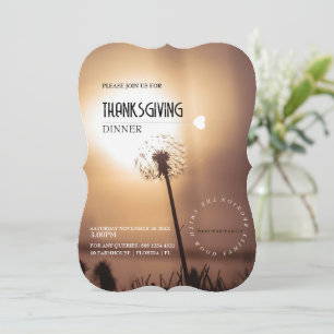 Convite Personalizado de Ação de Graças 13 x 18 cm