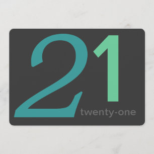 Convite Personalizado de aniversário de 21 anos d