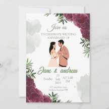 Convite Personalizado de Aniversário de Casamento